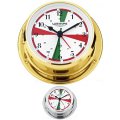 WEMPE Reloj de Yate 110mm Ø con función de alarma/sectores de radio (Serie SKIFF)