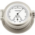 WEMPE Combinación de Termómetro/Higrómetro 120mm Ø (Serie NAUTICAL) Thermometer/hygrometer nickel plated with white clock face