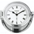 WEMPE Reloj en Ojo de Buey 140mm Ø (Serie CUP) Porthole clock chrome plated with Roman numerals