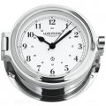  Porthole clock chrome plated with Arabic numerals