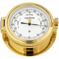 WEMPE Barómetro 140mm Ø, hPa/mmHg (Serie REGATTA) Barometer gold plated with white clock face