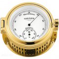 WEMPE Termo/Higrómetro 140mm Ø (Serie REGATTA) Thermometer/hygrometer gold plated with white clock face