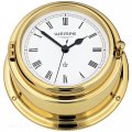 WEMPE Relojes de Cuarzo de Barco 150mm Ø (Serie BREMEN II) Quartz ship clock brass with Roman numerals