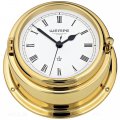  Quartz ship clock brass with Roman numerals