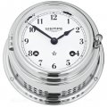  Bell clock chrome plated with Arabic numerals