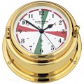 WEMPE Reloj Sala de Radio 150mm Ø (Serie BREMEN II) Radio room clock brass