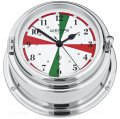 WEMPE Reloj Sala de Radio 150mm Ø (Serie BREMEN II) Radio room clock chrome plated