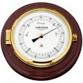 WEMPE Barómetro 210mm Ø (Serie SKIPPER) Barometer brass in mahogany wood