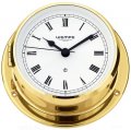WEMPE Reloj de Yate 110mm Ø (Serie SKIFF) Yacht clock brass with Roman numerals
