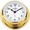 WEMPE Reloj de Yate 110mm Ø (Serie SKIFF) Yacht clock brass with Arabic numerals