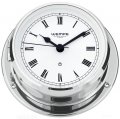 WEMPE Reloj de Yate 110mm Ø (Serie SKIFF) Yacht clock chrome plated with Roman numerals