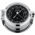 WEMPE Barómetro 120mm Ø, hPa/mmHg (Serie NAUTICAL) Barometer chrome plated with black clock face